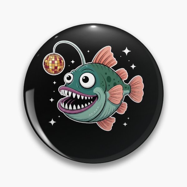 Item preview, Retro Disco Anglerfish Deep Sea Party designed and sold by k3rstman1.