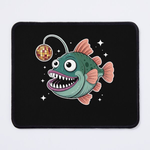 Item preview, Retro Disco Anglerfish Deep Sea Party designed and sold by k3rstman1.