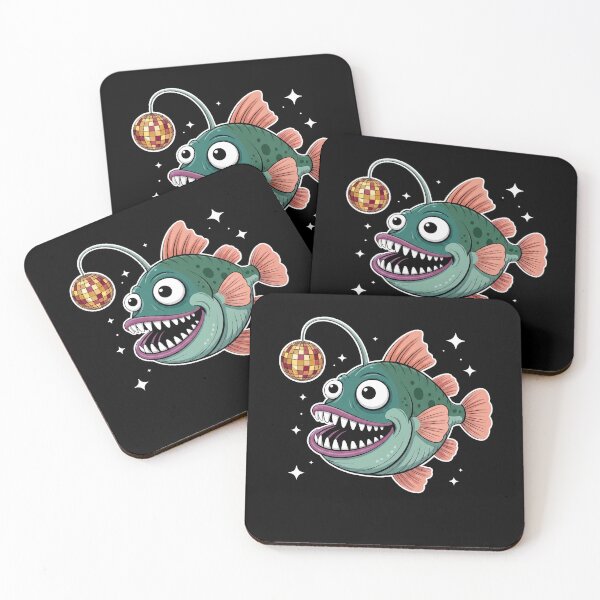 Item preview, Retro Disco Anglerfish Deep Sea Party designed and sold by k3rstman1.
