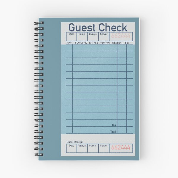 Item preview, guest check designed and sold by mad-i-mood.
