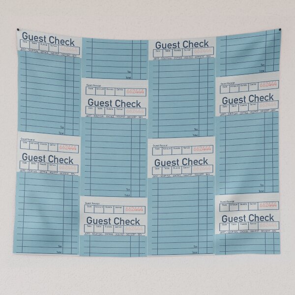 Item preview, guest check designed and sold by mad-i-mood.