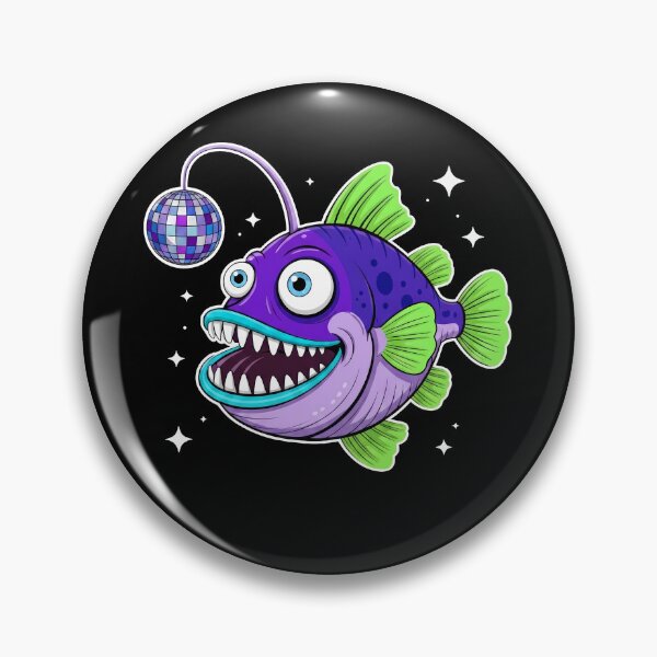 Item preview, Funny Purple Disco Anglerfish Cartoon designed and sold by k3rstman1.
