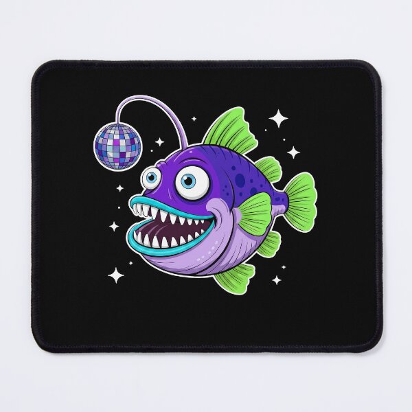 Item preview, Funny Purple Disco Anglerfish Cartoon designed and sold by k3rstman1.