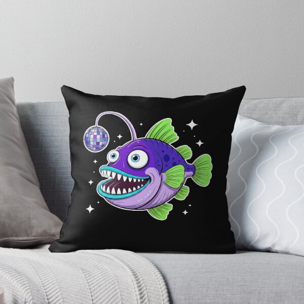 Item preview, Funny Purple Disco Anglerfish Cartoon designed and sold by k3rstman1.