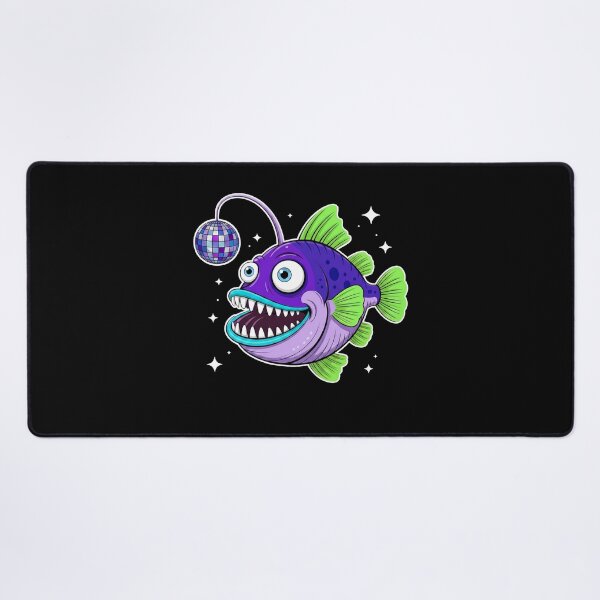 Item preview, Funny Purple Disco Anglerfish Cartoon designed and sold by k3rstman1.