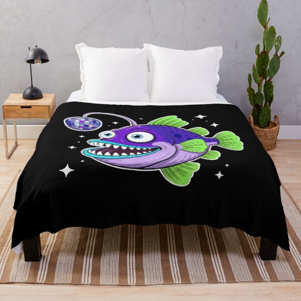 Item preview, Funny Purple Disco Anglerfish Cartoon designed and sold by k3rstman1.