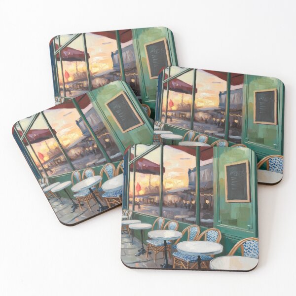 Item preview, French Cafe Bistro – Impressionist Painting  designed and sold by CARRAANN.
