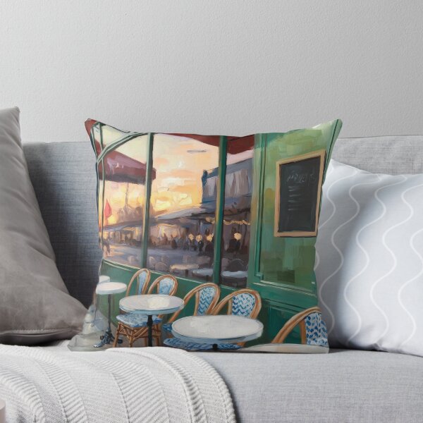 Item preview, French Cafe Bistro – Impressionist Painting  designed and sold by CARRAANN.