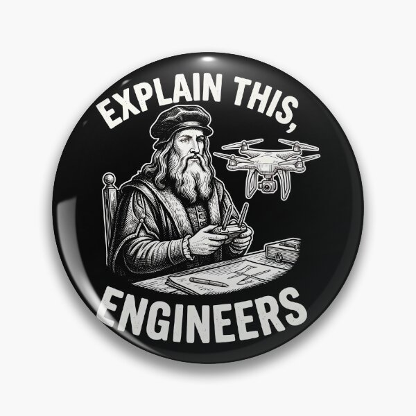 Item preview, Leonardo Da Vinci Drone Pilot Engineer Humor designed and sold by k3rstman1.