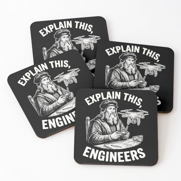 Item preview, Leonardo Da Vinci Drone Pilot Engineer Humor designed and sold by k3rstman1.