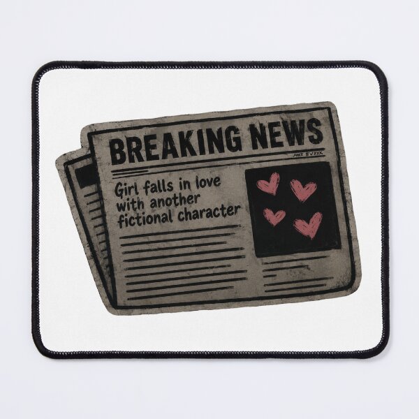 Item preview, Girl Falls in Love with Another Fictional Character | Bookish Kindle Stickers designed and sold by PatternFly.