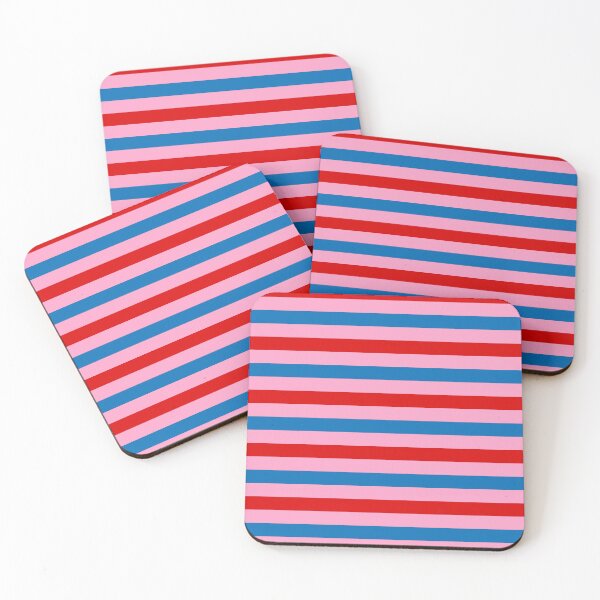 Item preview,   Red And Blue Stripes Design Pink  designed and sold by PatternTitan.