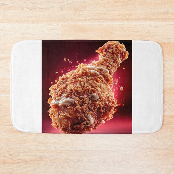 Item preview, Golden Crispy Fried Chicken Drumstick | Crunchy Food Art | Crispy Comfort Food Illustration designed and sold by Grafititee.