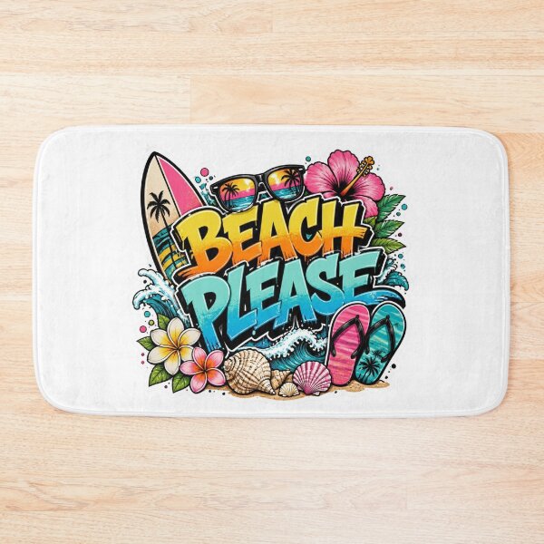 Item preview, BEACH PLEASE Graffiti Sticker PNG | Tropical Beach Lover Gift | Colorful Summer Vacation Vinyl Decal for Laptop, Journal, Water Bottle & Phone Case designed and sold by Stylestickers55.