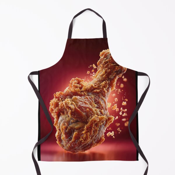 Item preview, Muslo de pollo frito crujiente y dorado | Arte culinario crujiente | Ilustración de comida reconfortante crujiente designed and sold by Grafititee.
