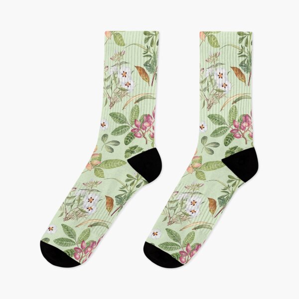 Item preview, Watercolor Botanical Pattern on Green designed and sold by Flowersforbear.