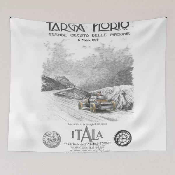 Item preview, Targa Florio Classic Racing Heritage Art designed and sold by Retr0Tshirts.