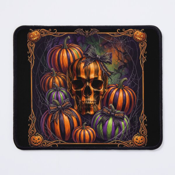 Item preview, Fancy Skull and Halloween Pumpkins designed and sold by Bernard Santora.
