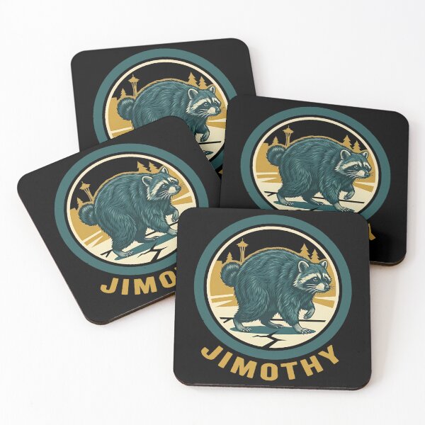 Item preview, Jimothy Seattle Raccoon Vintage Nature Badge designed and sold by k3rstman1.