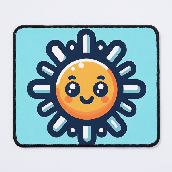 Item preview, Cute Modern Smiling Sun Cartoon Icon designed and sold by Michaelragheb.