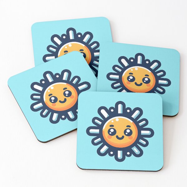 Item preview, Cute Modern Smiling Sun Cartoon Icon designed and sold by Michaelragheb.