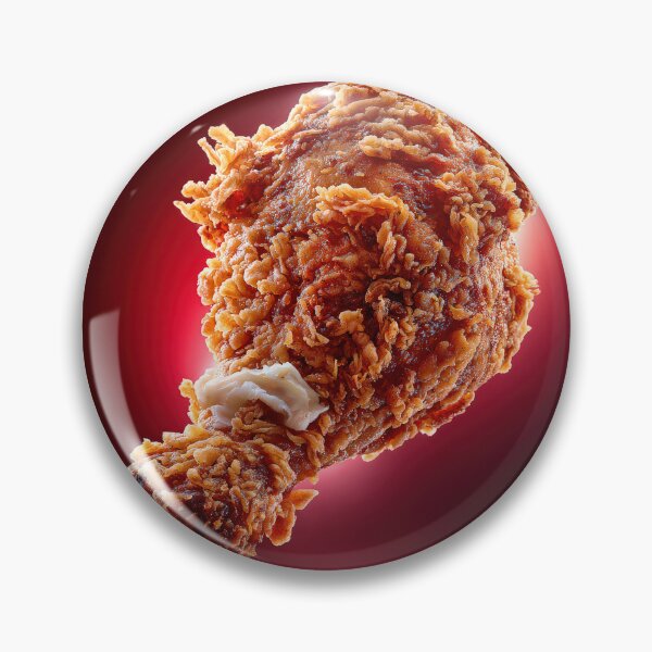 Item preview, Golden Crispy Fried Chicken Drumstick | Crunchy Food Art | Crispy Comfort Food Illustration designed and sold by Grafititee.