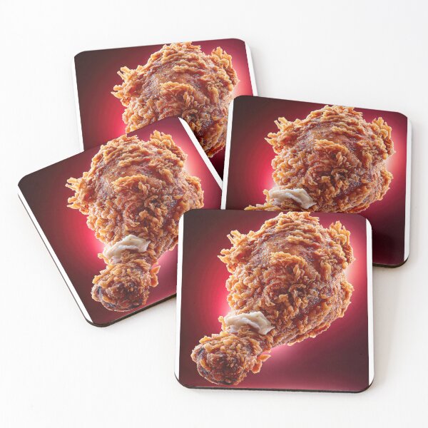Item preview, Golden Crispy Fried Chicken Drumstick | Crunchy Food Art | Crispy Comfort Food Illustration designed and sold by Grafititee.