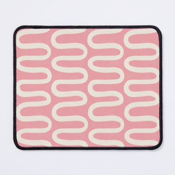 Item preview, Retro Organic Wave Lattice in Vintage Pink designed and sold by Illustrated by Nat.