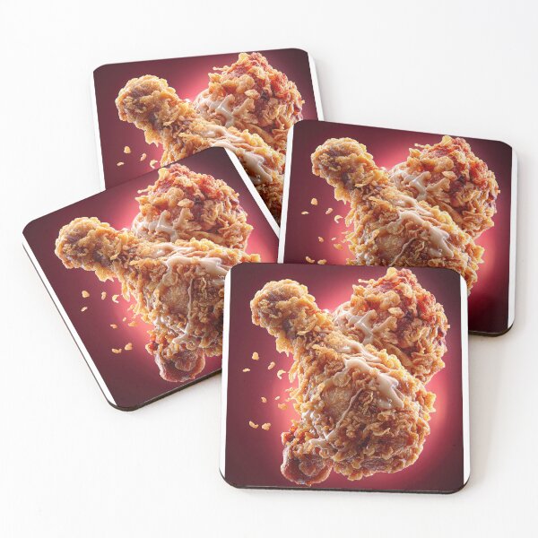 Item preview, Golden Crispy Fried Chicken Drumstick | Crunchy Food Art | Crispy Comfort Food Illustration designed and sold by Grafititee.