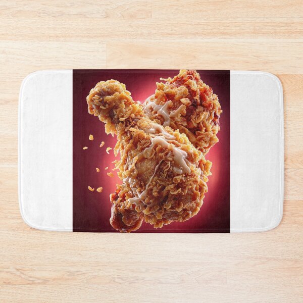 Item preview, Golden Crispy Fried Chicken Drumstick | Crunchy Food Art | Crispy Comfort Food Illustration designed and sold by Grafititee.