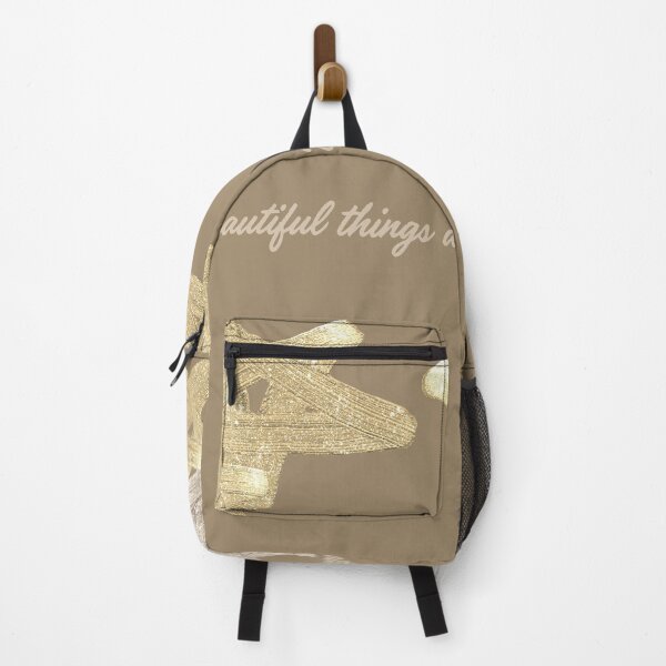 Item preview, Beautiful Things Don't Ask for Attention – Neutral Gold Star Quote Aesthetic | Minimalist Beige Inspirational Design designed and sold by NOUURRRR.
