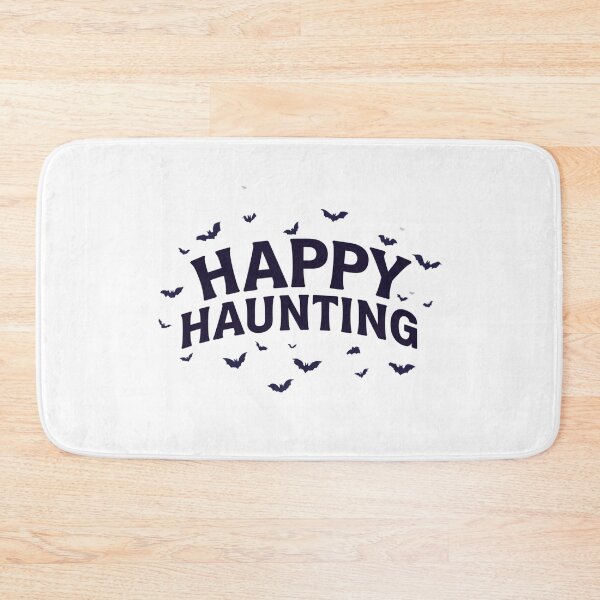 Item preview, Happy Haunting Halloween Bats Typography designed and sold by Oddifys.