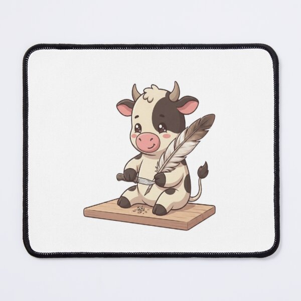 Item preview, Cute Cow Sharpening Feather Quill designed and sold by Ella_Sketch.