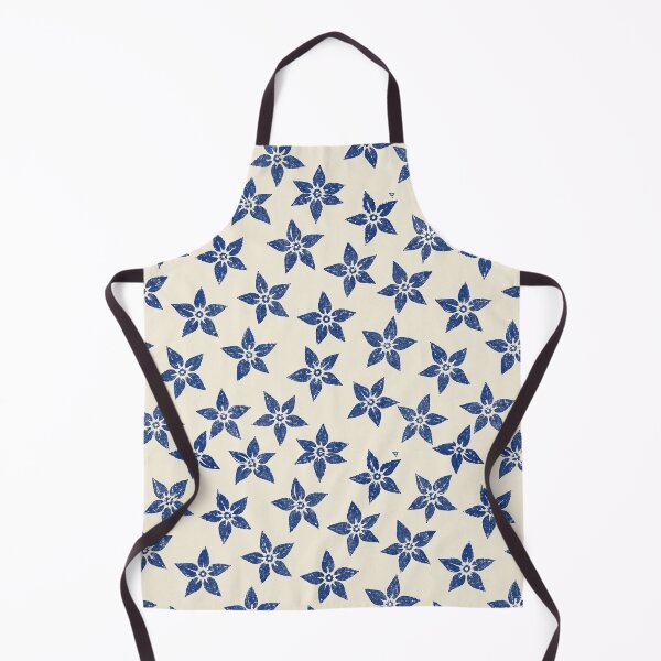 Item preview, Borage Star Minimal Stamp Print Seamless Pattern designed and sold by Inkworksbyshery.
