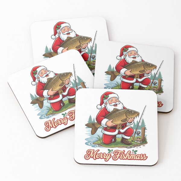 Item preview, Santa Claus Catching Large Carp Merry Fishmass designed and sold by k3rstman1.