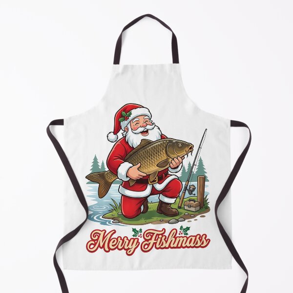 Item preview, Santa Claus Catching Large Carp Merry Fishmass designed and sold by k3rstman1.