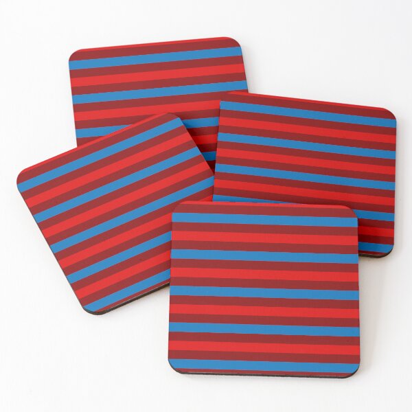 Item preview, Red And Blue Stripes Design Maroon  designed and sold by PatternTitan.