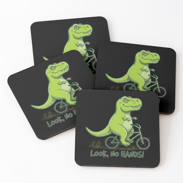 Item preview, Funny T-Rex Riding Bicycle Cartoon No Hands designed and sold by k3rstman1.