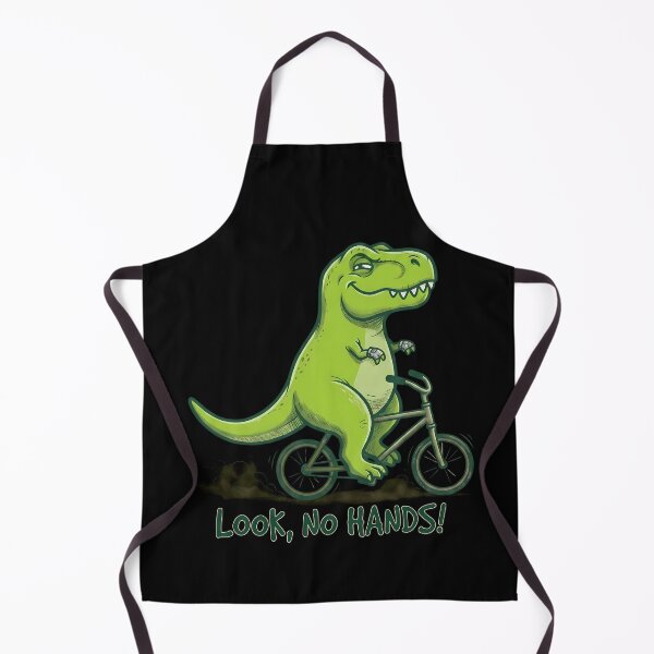 Item preview, Funny T-Rex Riding Bicycle Cartoon No Hands designed and sold by k3rstman1.