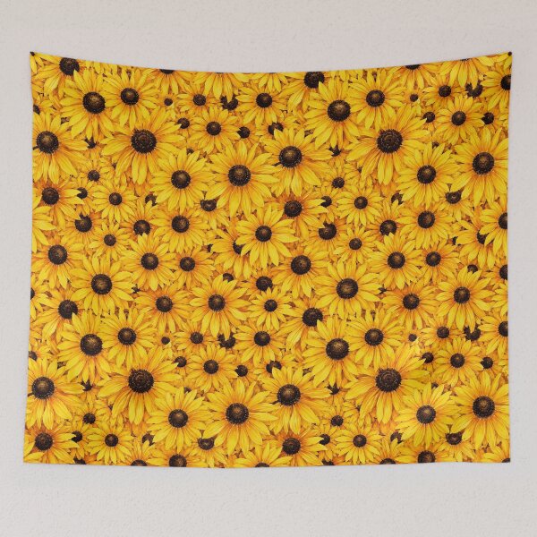 Item preview, Rudbeckia Maximalist Golden Dense Seamless Pattern designed and sold by Inkworksbyshery.