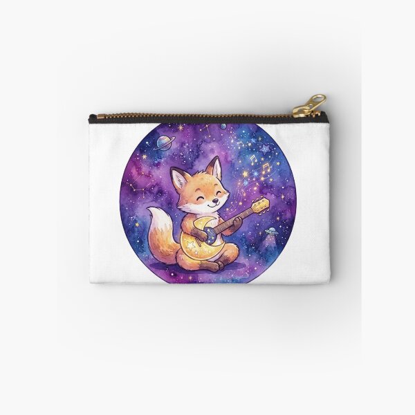 Item preview, Cute Cosmic Musician Fox | Kawaii Galaxy Guitar Animal | Fantasy Nursery Decor | Music Lover Gift designed and sold by Cosmic Doodle Co..