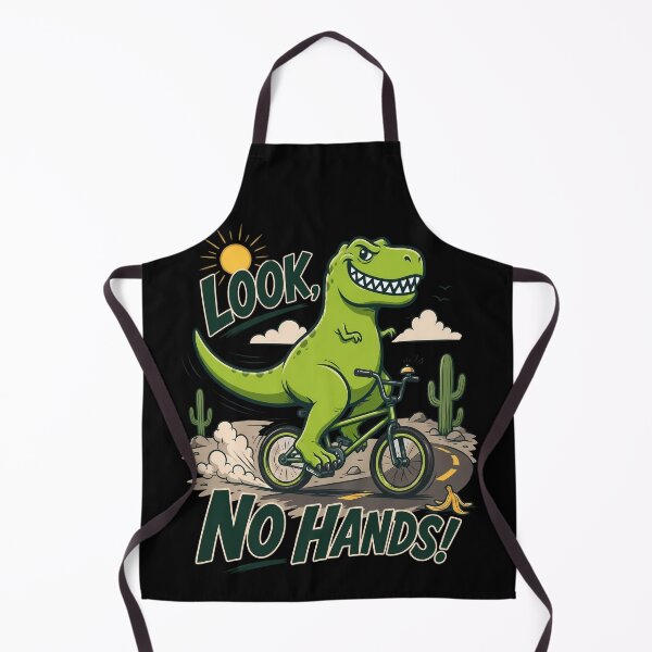 Item preview, Funny T-Rex Dinosaur Riding Bike No Hands designed and sold by k3rstman1.