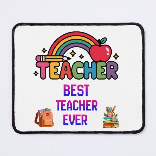 Item preview, Best Teacher Ever Rainbow Apple Cute Teacher Gift T-Shirt designed and sold by Fatma Creates.