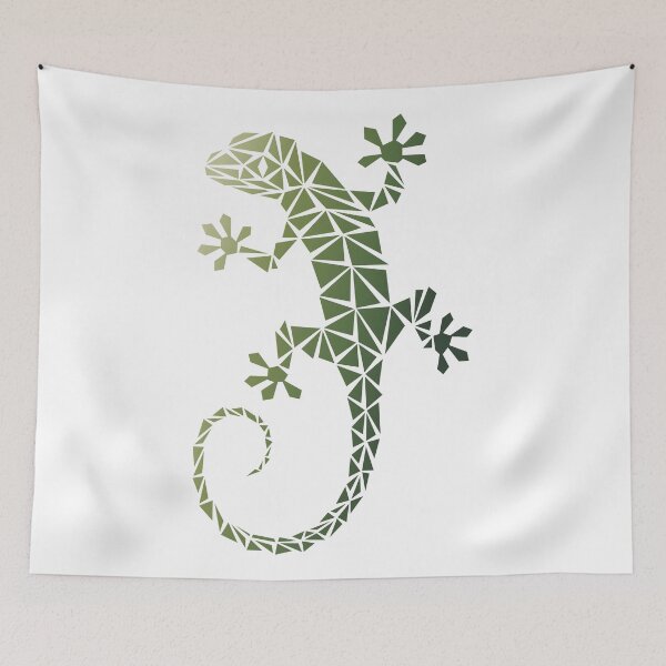 Item preview, Geometric Gecko - Moss designed and sold by Espyr.Art.