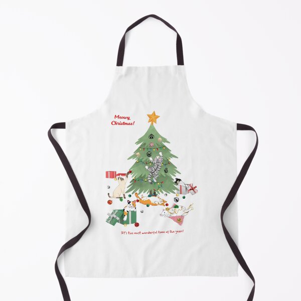 Item preview, Meowy Christmas Funny Christmas Cats and Christmas Tree designed and sold by MYCatStuff.