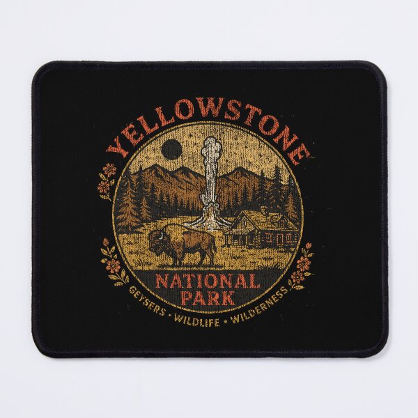 Item preview, Yellowstone National Park Vintage Distressed Retro Adventure Badge designed and sold by paulo silveira.