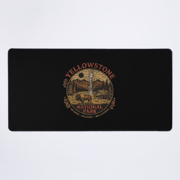 Item preview, Yellowstone National Park Vintage Distressed Retro Adventure Badge designed and sold by paulo silveira.