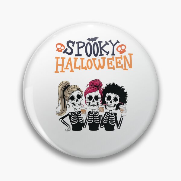 Item preview, Spooky Halloween Skeleton Best Friends Cute Funny Design designed and sold by     Sela Art .
