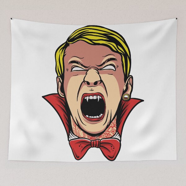 Item preview, Shouting Vampire Head Portrait designed and sold by arisukma11.