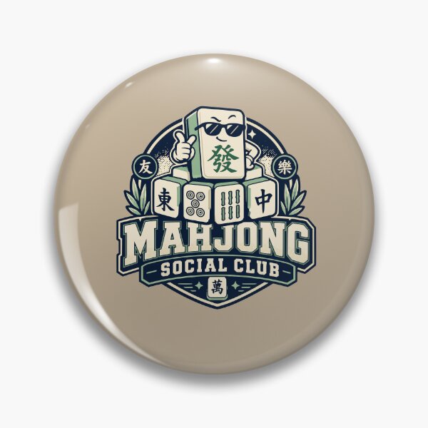 Item preview, Mahjong Social Club Retro Tile Game Design designed and sold by JansenGS.